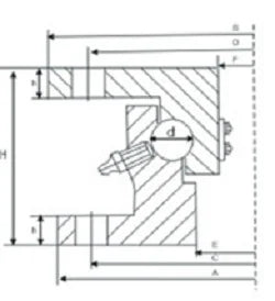 12 Ton Heavy Duty 44 inch diametro Extra Large Turntable Bearing - Acquista cuscinetti online - Spedizione veloce in Italia