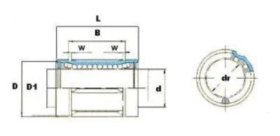 LB25UU 25mm Ball Bushing 25x40x59 Linear Motion Bearing - Buy Bearings online - Fast US Shipping