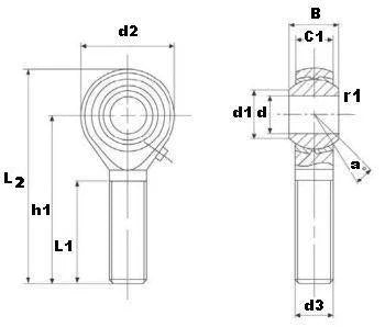 Cuscinetto maschio 3/4 POSB12 mano destra - Comprare Cuscinetti online - Spedizione veloce in Italia