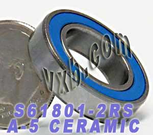 2RS Cuscinetto ceramico ibrido ABEC- Stainless Steel - 12x21x5mm - Acquista online i cuscinetti - Spedizione veloce in Italia