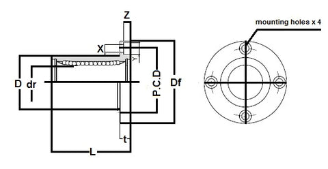 SMSF25UU 25mm boccole di scorrimento Cuscinetti lineari di movimento - Acquista cuscinetti online - Spedizione veloce in Italia