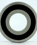SR16-2RS ABEC-7 Sealed Bearing Si3N4 Ceramic 1" x 2" x 1/2" Bearing front view showing rubber seals.