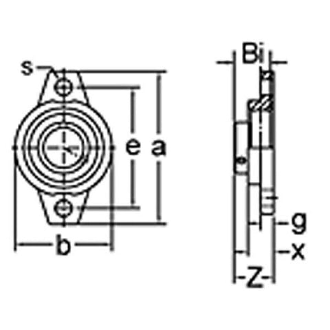 12mm フランジ軸受けKFL001 ミニチュア枕ブロックによって取付けられる軸受け-軸受けをオンラインで買いなさい-速い米国の船積み