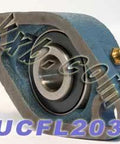 17mm ベアリングUCFL203 + 2ボルトフランジ鋳物ハウジングマウントベアリング - ベアリングをオンラインで購入 - 高速米国出荷