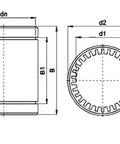 20mm 固体ポリマーLM20UU 軸受け20x32x45mm  を薮で囲む低雑音のLinear Motion - 買う軸受けオンライン-速い米国の船積み