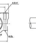Technical drawing of 20mm Slide Unit Ball Bushing Block Linear Motion showing dimensions and structure details.