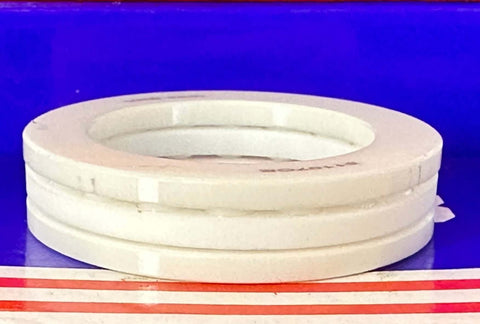 青と赤の背景に表示されるフルセラミック51107 ZrO2Thrust 玉軸受35x52x12mm 。