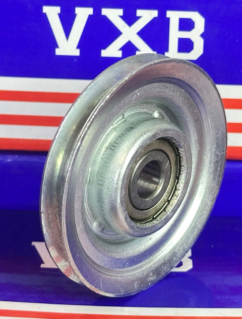 10mm ボアU溝ベアリング-67mm スチールワイヤロープケーブルトラックプーリー10x67x85mm