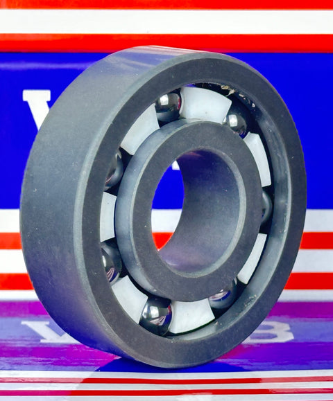 6304 Full Ceramic Bearing 20x52x15mm Silicon Carbide SiC on a colorful background