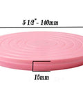 5 1/2 "ピンクの小さいケーキの立場のLazy Susan 回転盤軸受け-軸受けをオンラインで買いなさい-速い米国の船積み