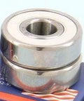 Dry 608-2rs Sealed Ceramic ZrO2 Ball Bearing 8x22x7mm close-up view showing chrome steel outer body.