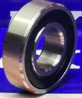 SR8-2RS Hybrid Ceramic Bearing 1/2" x 1-1/8" x 5/16" inch Sealed ABEC-5 side view showing stainless steel and rubber sealing.