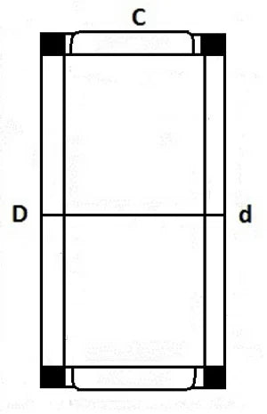 KT232917 -Needle Roller ケージ - K23x29x17mm  ベアリングをオンラインで購入 - 米国への迅速な配送