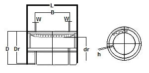 LBE25UUAJ 軸受け25mm 球ブッシュのLinear Motion 軸受け-軸受けをオンラインで買いなさい-速い米国の船積み