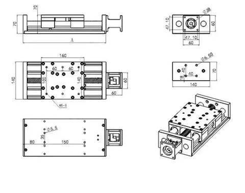 12 "Linear Motion CNC ルーターモジュール-頑丈な球ねじ-20mm 鉛-オンラインで軸受けを買いなさい-速い米国の船積み