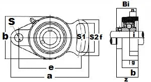 UCFA207-20フランジカートリッジベアリングユニット1-1/4 "マウントベアリング - ベアリングをオンラインで購入する - 高速米国配送