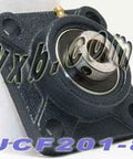 1/2 Bearing UCF-201-8 + Square Flanged Cast Housing Mounted Bearing - Buy Bearings online - Fast US Shipping