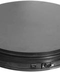 14" Electric Turntable Motorized Rotating Display Stand 110Lb max Loading Black top view with power switch
