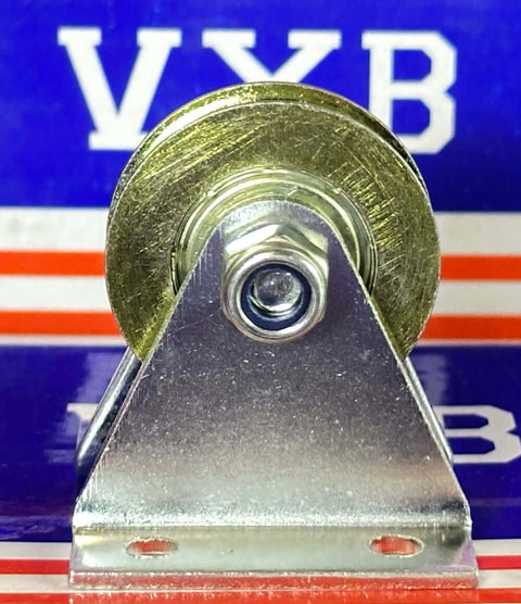 Rolamento com furo de 64mm - Polia de esteira de cabo de aço 32mm - Suporte triangular 2L