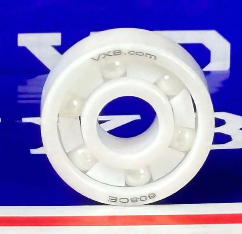 6-Ball 608 Full Ceramic Ball Bearing 8x22x7mm Miniatura com design de cerâmica ZrO₂