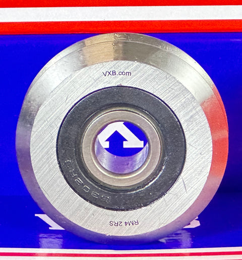 RM4-2RS 15mm V-Groove Guide Bearing Sealed - Buy Bearings online - Fast US Shipping
