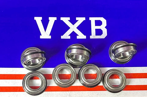 10-Pack Flanged Shielded Bearings MF148ZZ 8x14x4 Miniature - Buy Bearings online - Fast US Shipping