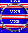 VA050CP0 Thin Section Bearing 5" x 5-1/2" x 1/4" inch displayed in front of vibrant VX8 boxes.
