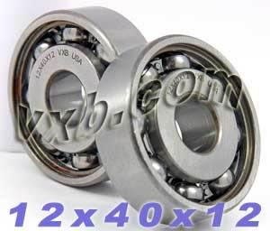 2 Ball Bearing 12x40x12 Open - Comprar rolamentos on-line - Envio rápido para os EUA