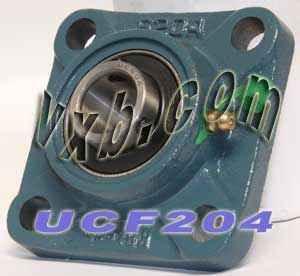 20mm Bearing UCF204 + Square Flanged Cast Housing Mounted Bearing - Buy Bearings online - Fast US Shipping