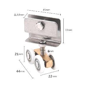 TrilhoOD para porta suspensa comOD 21mm  e 4 roletes - Compre Roller online - Envio rápido para os EUA