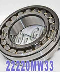 22220 MW33 Spherical Roller Bearing 100x180x46mm - Buy Bearings online - Fast US Shipping