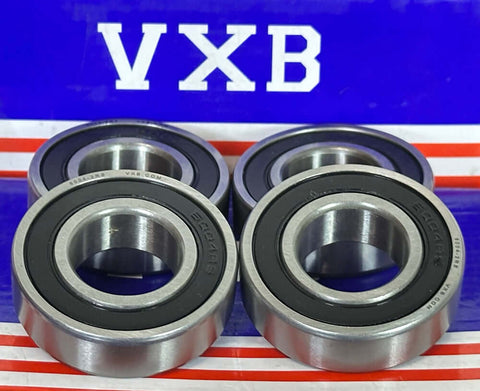 4-Pack 6004-2RS Bearings 20x42x12mm Ball Bearings - Sealed