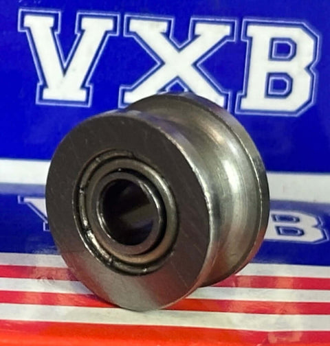 4x13x7mm 4mm ID Bearing x 13mm OD Pulley U-Groove Track Roller Bearing