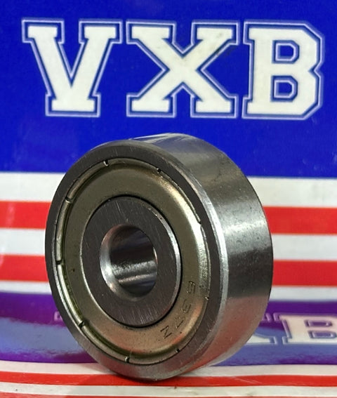 Wholesale 1000-Pack 637ZZ Ball Bearing front view showcasing chrome steel construction and dimensions.