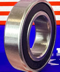 6005-2RS Ceramic Bearing 25x47x12mm Si3N4 - Sealed - ABEC-5 apresentando um rolamento de esferas stainless steel e cerâmica.