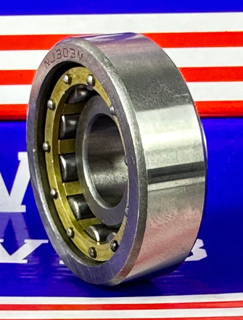 Roller cilíndricos NJ303M 17x47x14 Rolamento cilíndrico - Compre rolamentos online - Envio rápido para os EUA