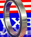 Ceramic S6808-2RS Bearing 40x52x7 Premium ABEC-5 Bearing side view showing stainless steel construction and rubber seals.
