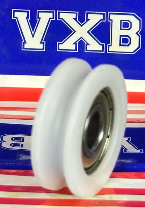 Rolamento 8mm - Polia 30mm de nylon 30mm  Roller de roletes com ranhura em U 8x30x10mm