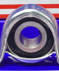 SBPP202-10 Bearing 5/8" Steel pillow type Mounted Bearing on a blue background.