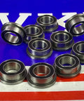 10-Pack Stainless Steel Flanged Bearings 2RS 3/16" x " x inch Sealed - Buy Bearings online - Fast US Shipping