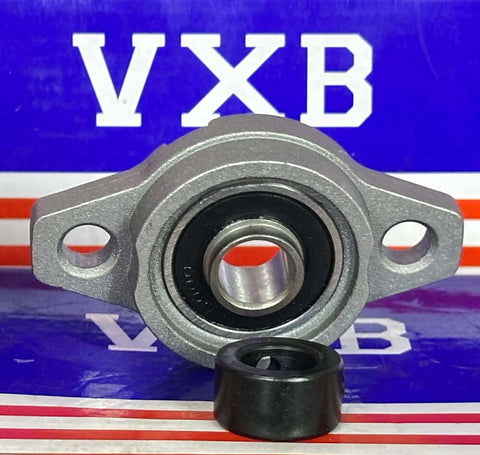 Rolamento de flange 10mm  UFL000 Unidade de flange de dois parafusos com travamento de colar excêntrico