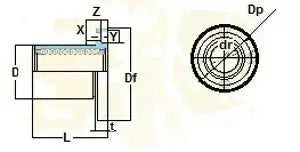 Rolamento de esferasLinear Motion 40mm  LMF40UU - Comprar rolamentos on-line - Envio rápido para os EUA
