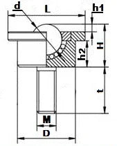 440 lbs Load Capacity Heavy Duty Machined Steel Ball Transfer Unit - M10 Threaded Bolt Bearing Transfer - Buy Bearings online - Fast US Shipping