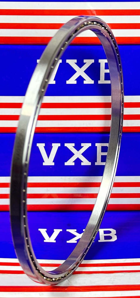 VA050CP0 Thin Section Bearing 5" x 5-1/2" x 1/4" inch chrome steel open ball bearing with brass cage.