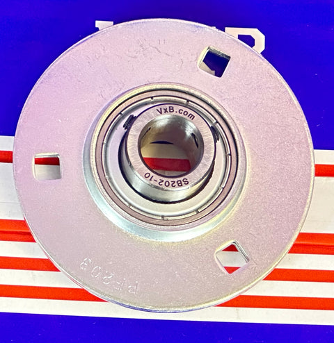 SBPF202-10 5/8 Pressed Steel Bearing 3-Bolt Flanged Mounted Bearing - Buy Bearings online - Fast US Shipping