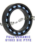 61803 Silicon Carbide Full Ceramic Ball Bearing 17x26x5mm - Comprar rolamentos on-line - Envio rápido para os EUA