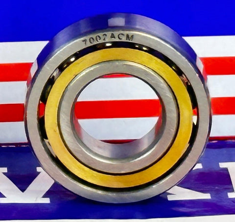 7002ACM Rolamento de contato angular com gaiola de bronze 15x32x9mm - Comprar rolamentos on-line - Envio rápido para os EUA