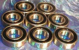 8-Pack 2RS Bearings 25x52x15mm Sealed - Buy Bearings online - Fast US Shipping