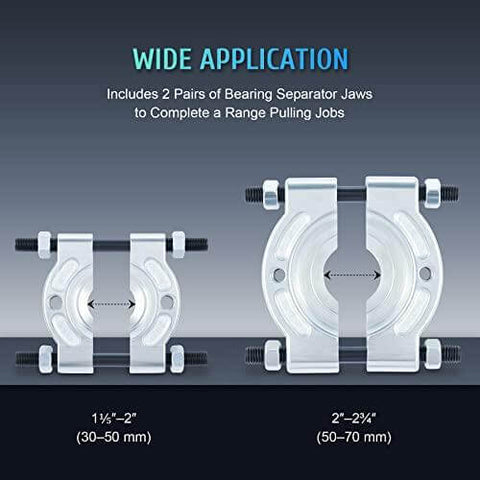 Kit separador e extrator de rolamentos - Capacidade de 5 Ton - Comprar rolamentos on-line - Envio rápido para os EUA