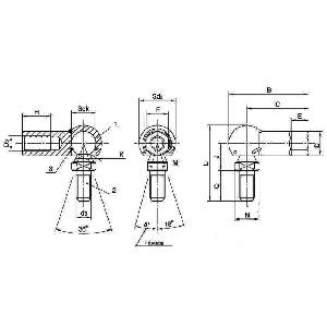 CS12 12mm L-Shape Ball Joint Rod End Bearing - Buy Bearings online - Fast US Shipping